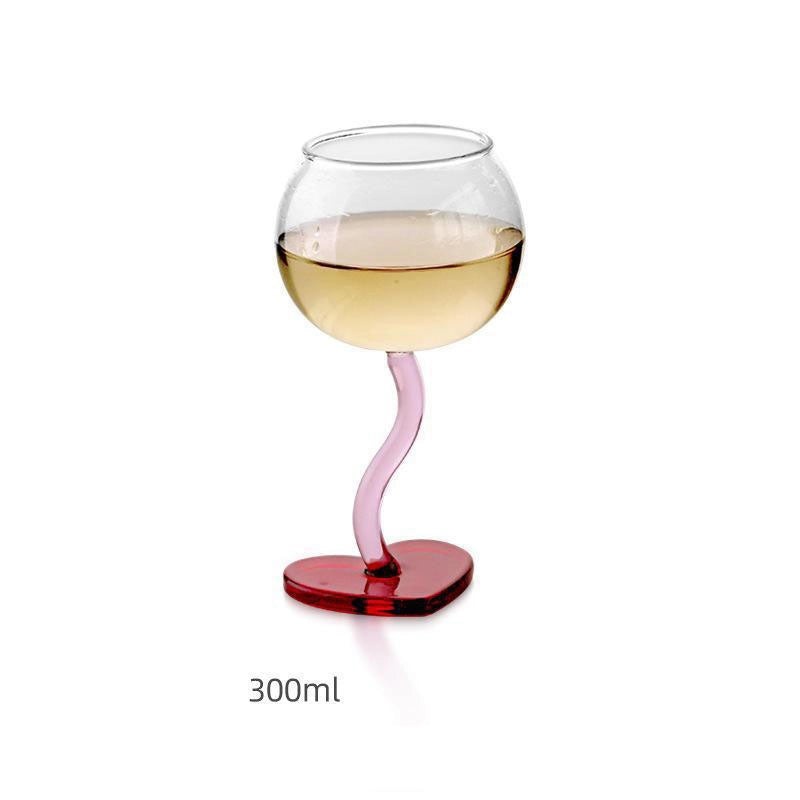 Adorable Flamingo Design Glass Wine Goblet 1 Piece|Drinkware & Bar Accessories