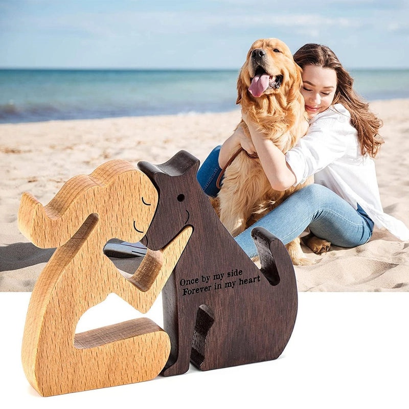 Adorable Dog Letter Wooden Ornament Decorative Artificial Home Decor | Home Decorations
