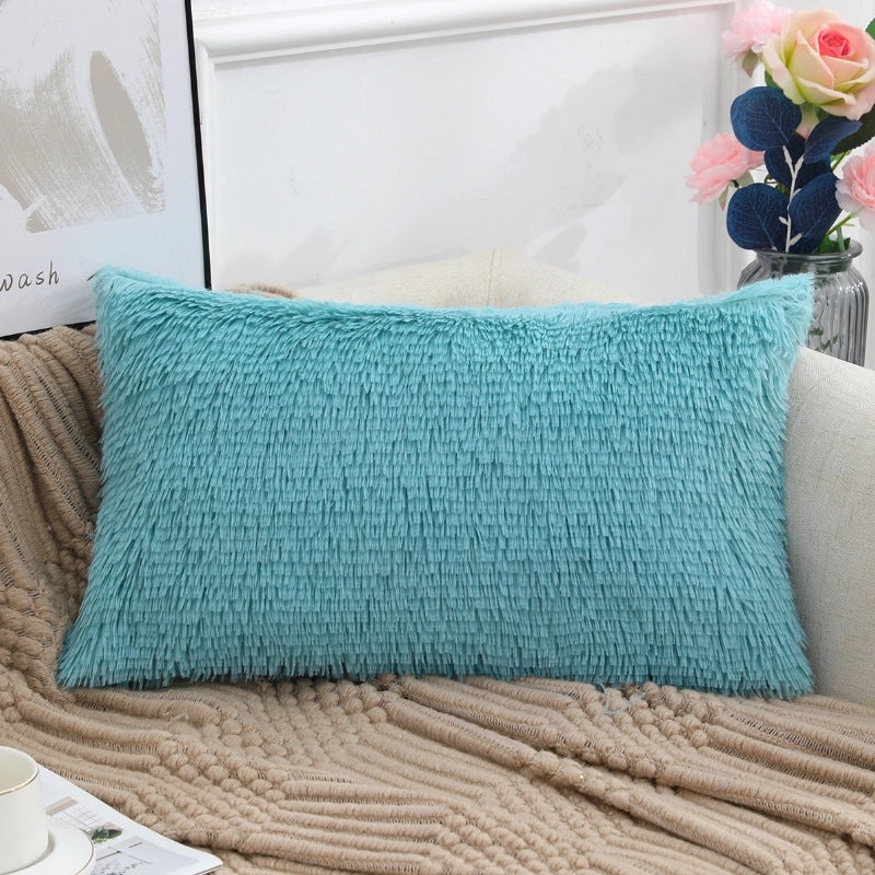 Sea Lion Plush Velvet Double-Sided Cushion Cover for Sofa Bed Home Decor|Home Decor & Cushions