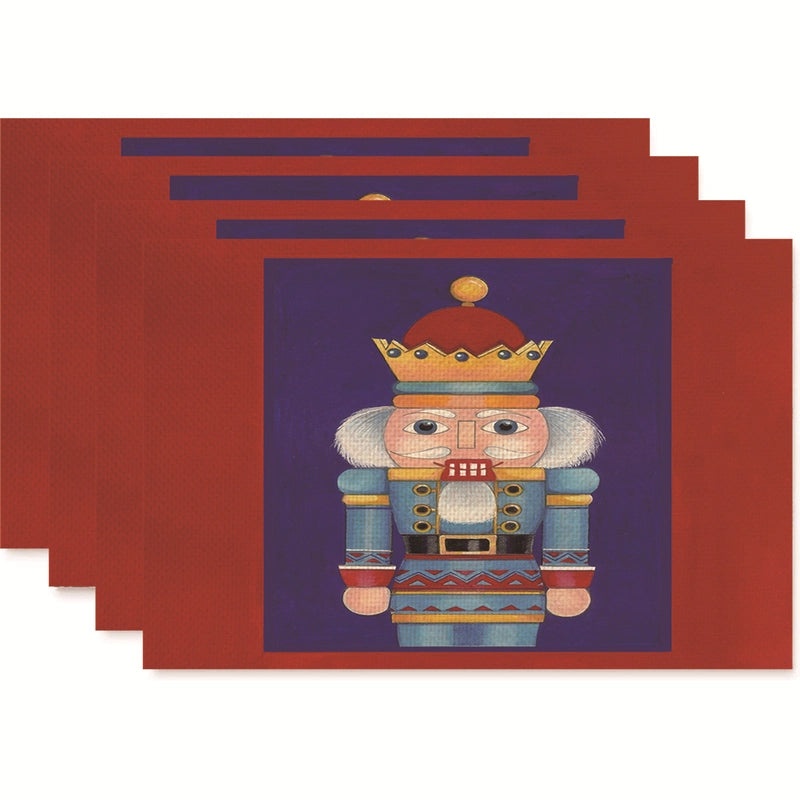 Nordic Christmas Tree Bow Knot Snowflake Linen Cotton Placemat|Home Decor & Tableware