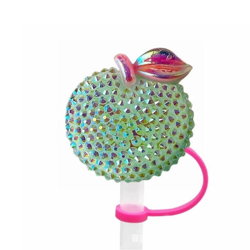 Pastoral Star Fruit Resin Straw Cap, Cute Casual Decorative Silica Gel Cover | Drinkware Accessories