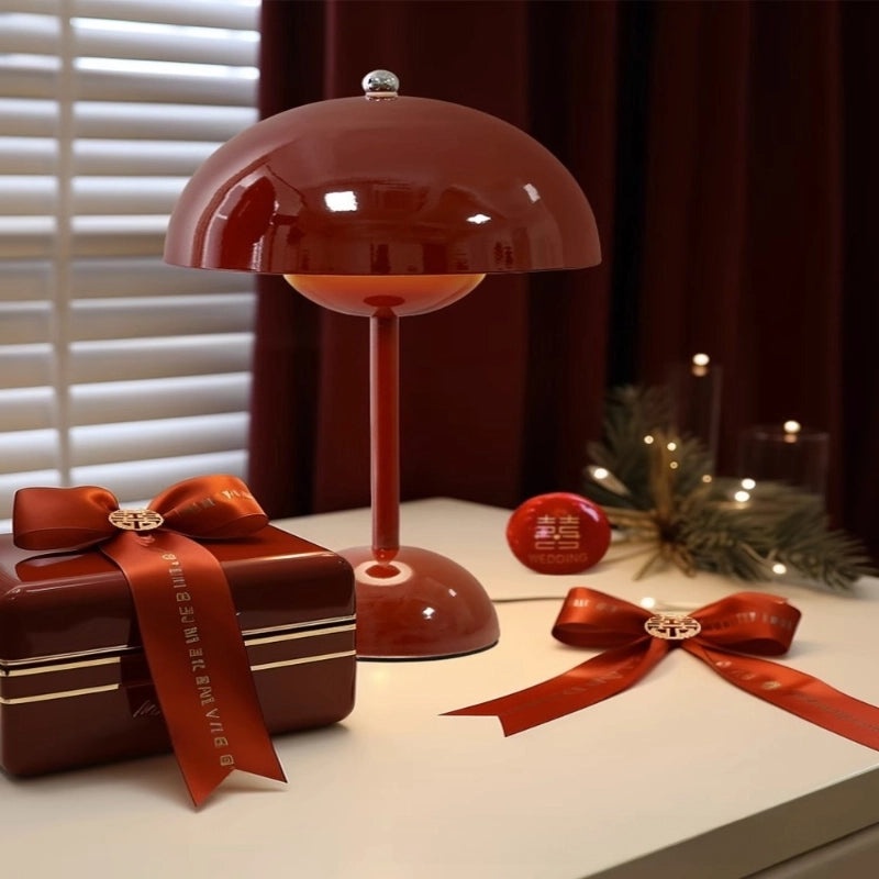 Nordic Flower Bud Table Lamp Plug-in Night Light for Wedding Bedside Dowry Lantern|Home Decor Lighting