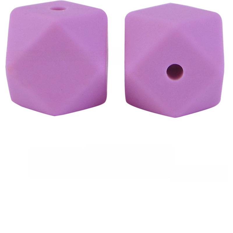 17mm Silicone Octagonal Beads for Pacifier Chains DIY Accessories | Baby & Mom Essentials