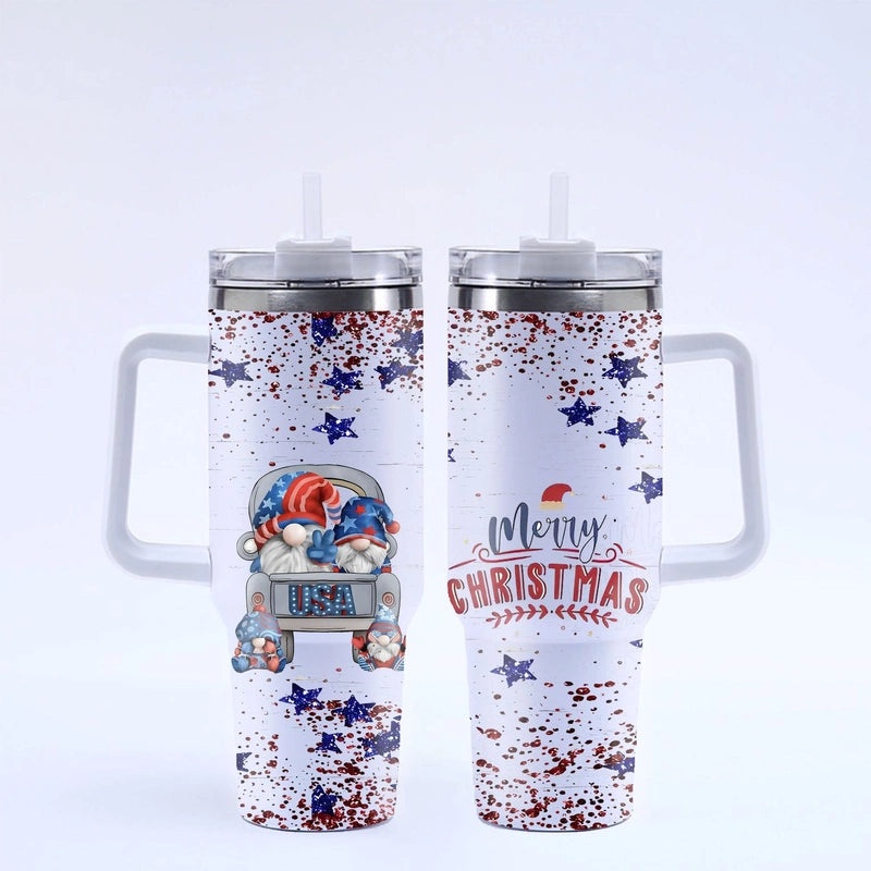 Christmas Tree Santa Claus Stainless Steel Thermos Cup 304 Durable Xmas Gift | Drinkware & Thermoses