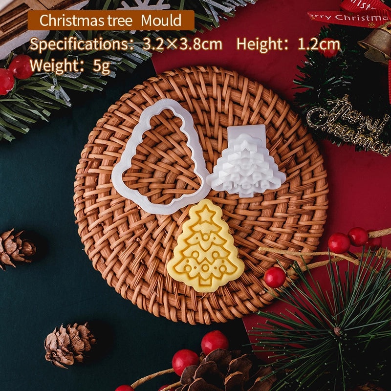 Christmas Themed Santa Claus Christmas Tree PLA Plastic Bakeware Mold | Bakeware & Kitchen Tools