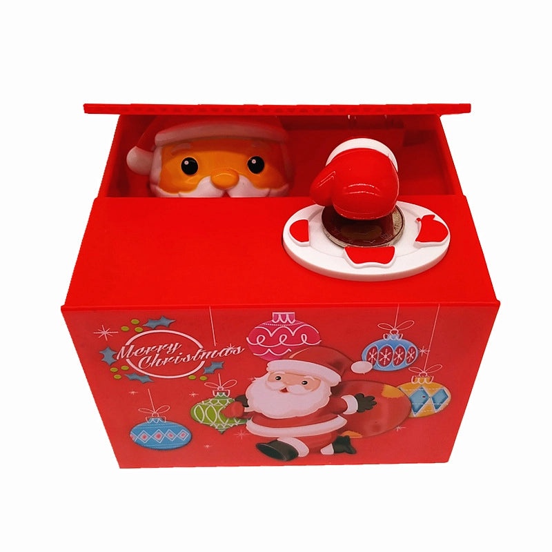 Santa Claus Piggy Bank Christmas Plastic Toy | Christmas Decorations
