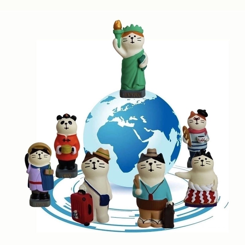 Charming Rustic Cat Resin Figurines Decorative Home Accents|Home Decor