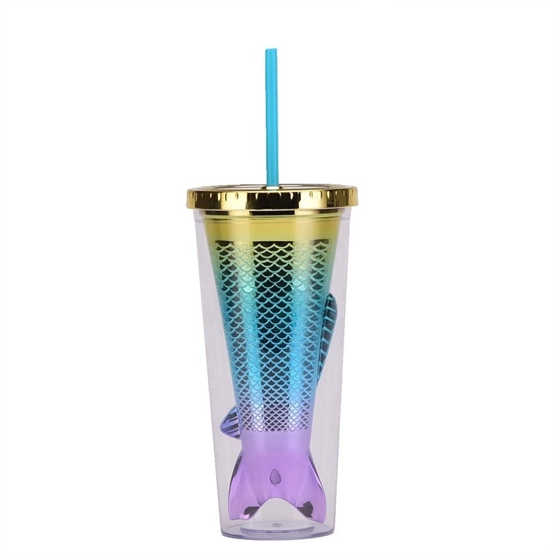 Sparkling Mermaid Tail Water Bottle with Sequins - 1 Piece | Drinkware & Bottles