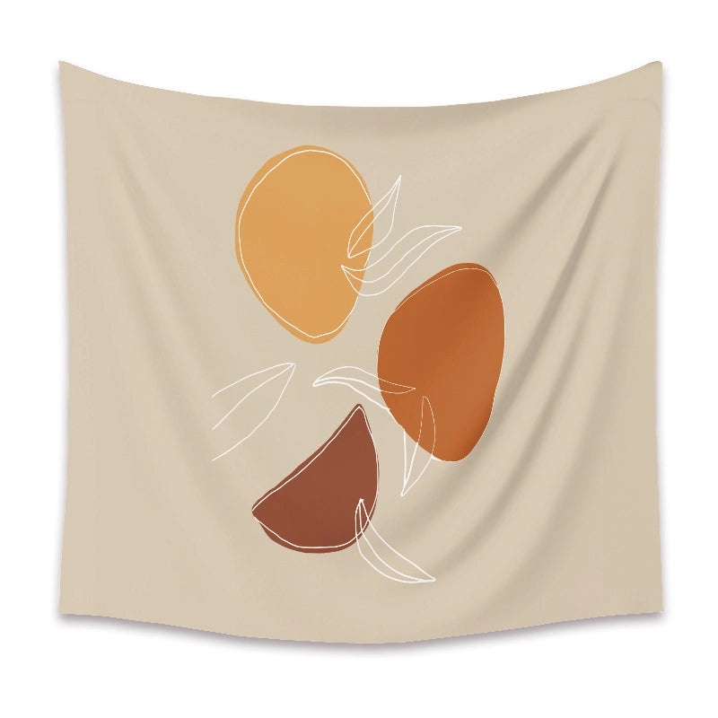 Abstract Floral Portrait Wall Hanging | Home Decor Tapestry