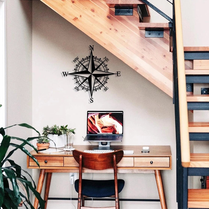 Metal Compass Wall Art Decor|Nautical Home Decorations