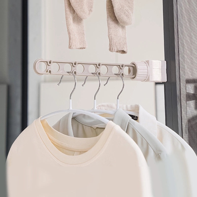 Rotating 8-Hole Elastic Snap-in Window Drying Rack | Home & Garden Accessories