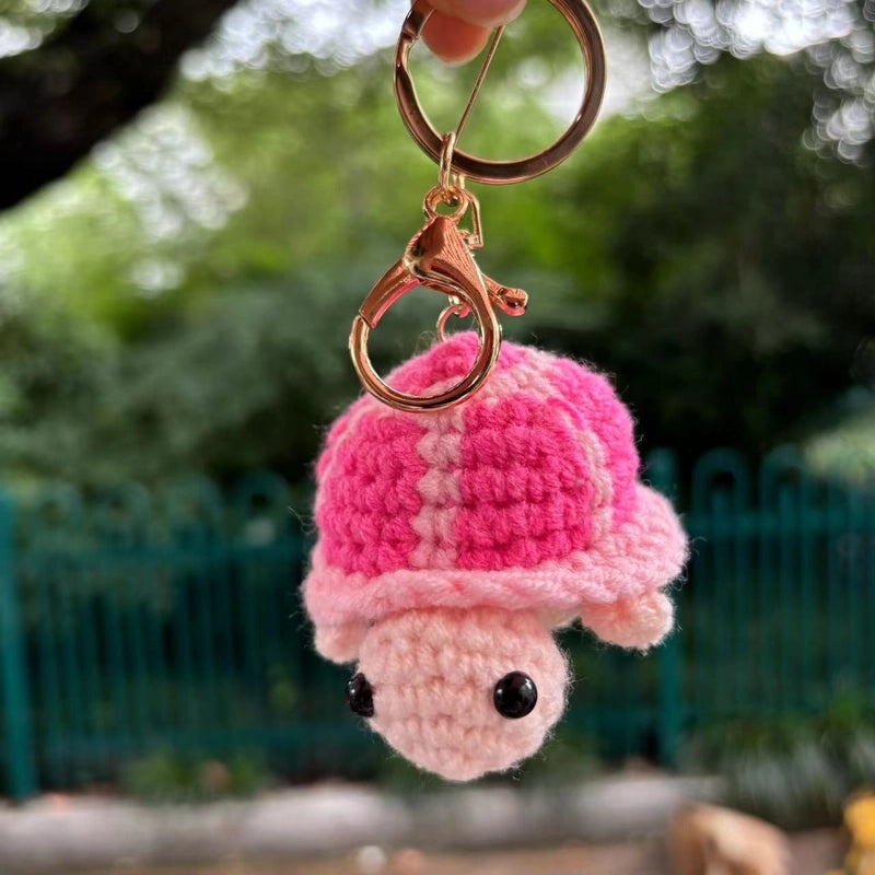 Handmade Wool Knitted Turtle Pendant Cute Positive Energy Doll Ornament|Accessories & Jewelry