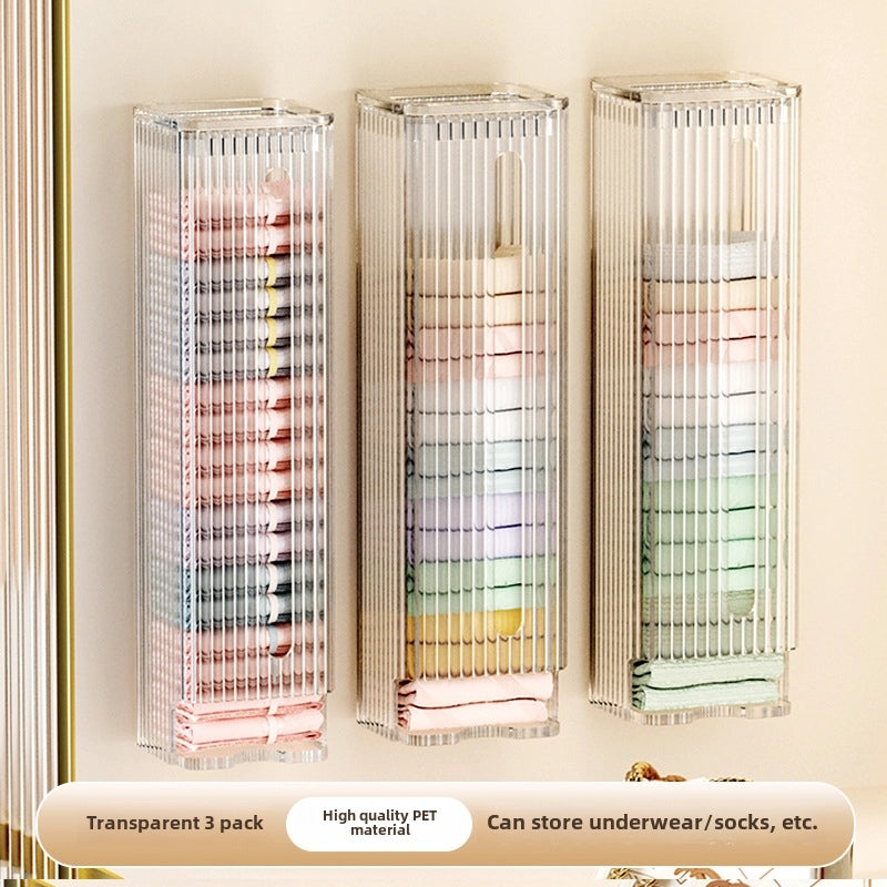 Wall-mounted Garbage Bag Dispenser Large Capacity Kitchen Plastic Bag Holder Convenient Extraction | Kitchen Storage & Organization