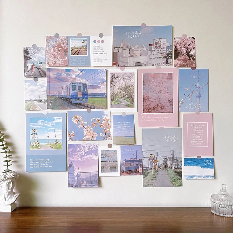 Vintage Style Oil Painting Landscape Paper Wall Decal | Home Decor