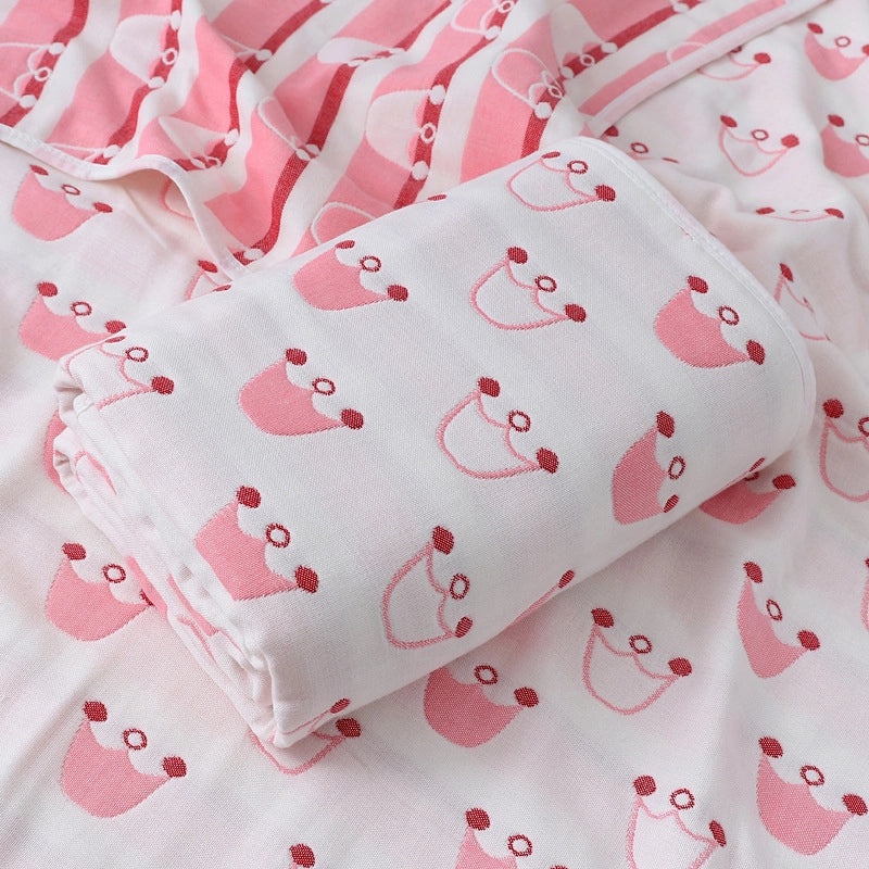 Soft Cotton Gauze Baby Bath Towel 110x110cm Wrap Jacquard Quilt Spring Summer|Baby Bath Towels & Quilts