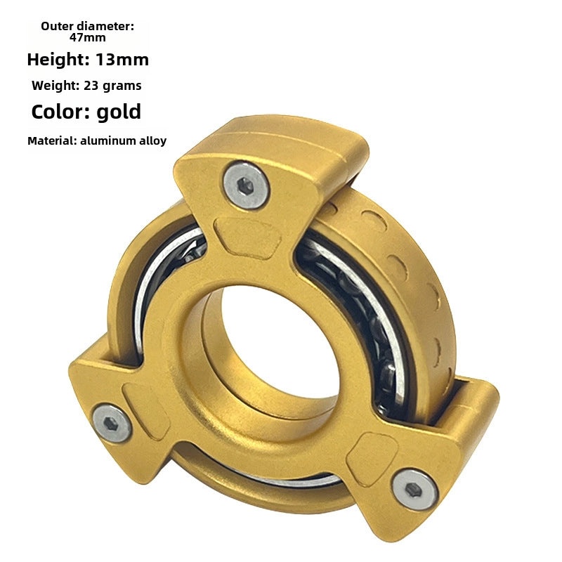 Fingertip Gyro Metal Toy Ring Second Gen Nuclear Reactor Upgrade EDC Stress Relief Decompression | EDC Toy Accessories