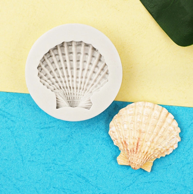 Ocean Theme Silicone Mold for Conch Starfish Shell Shapes | Cake Decorating Tools