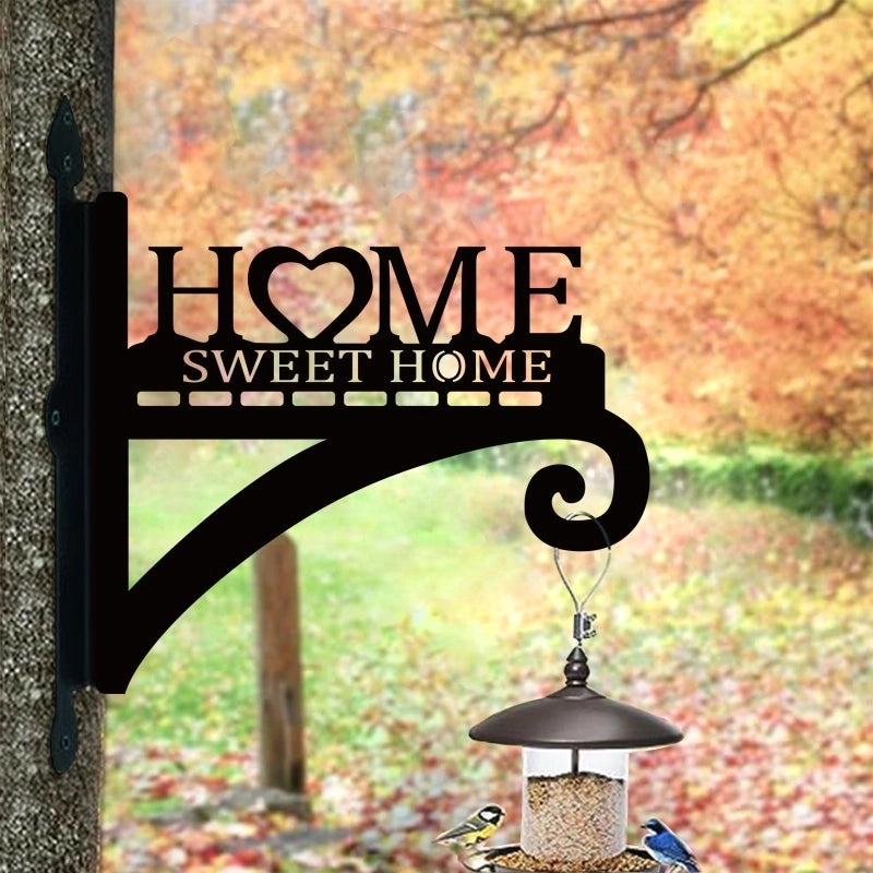 Metal Bird Cage Wall Hook for Hanging Plants and Baskets | Garden & Outdoor Decor