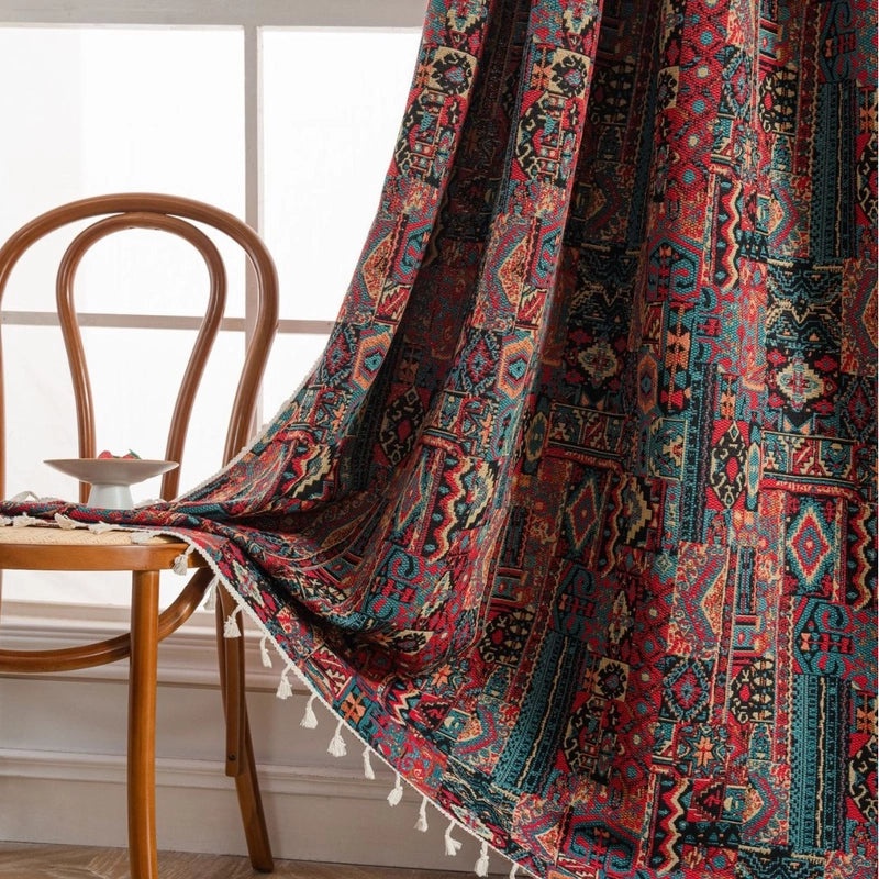 Stylish Printed Polyester Cotton Curtains for Window Decor|Home Decor Curtains