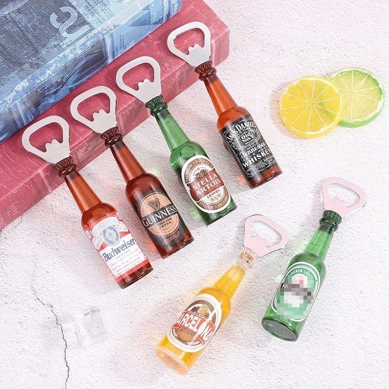 Creative Mini Beer Bottle Opener Refrigerator Magnet Personalized Home Bar Tool | Kitchen & Dining Accessories