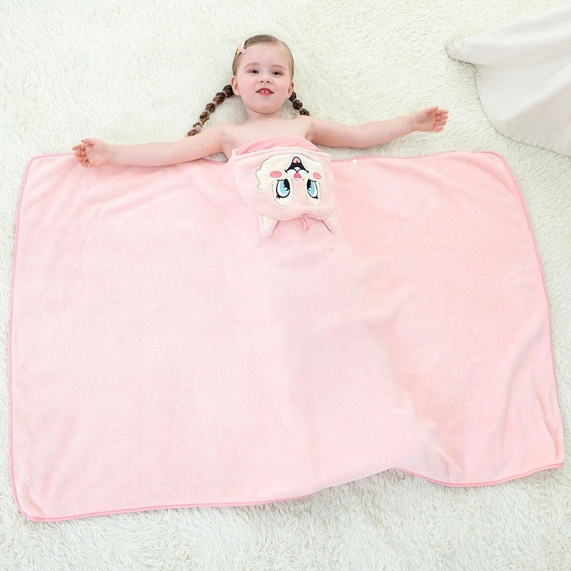 Animal Print Cotton-Polyester Bathrobe Towel for Casual Vacation Use|Bathrobes & Towels