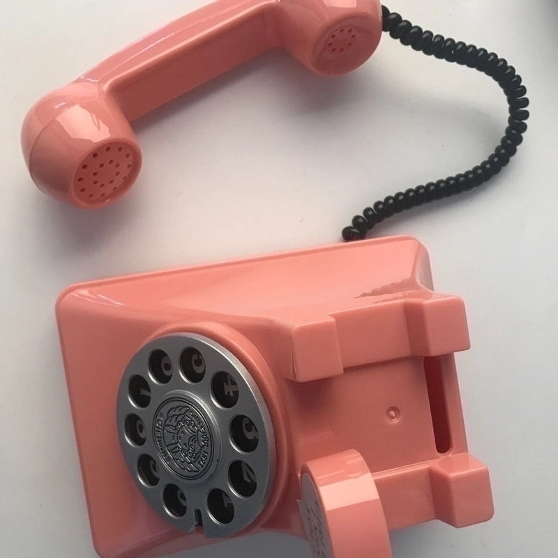 Retro Piggy Bank Telephone Toy Plastic Vintage Style|Toys & Games