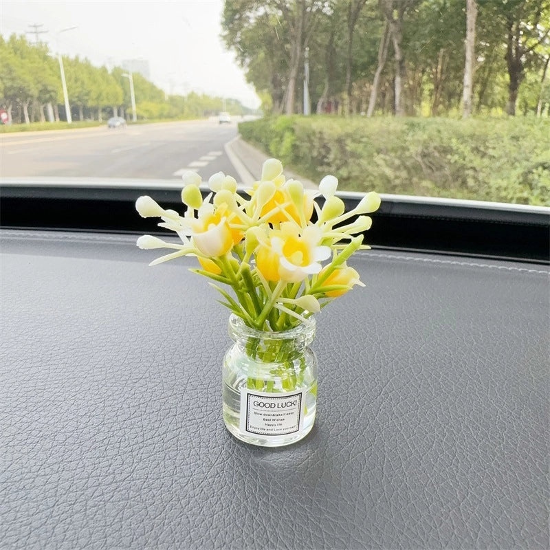 Elegant Minimalist Flower Glass Ornaments for Women|Home Decor Accessories