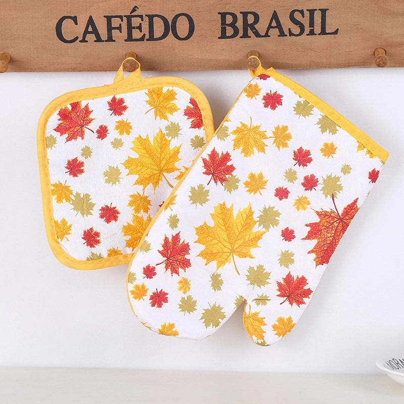 Heat Resistant Gloves with Pastoral Multiple Prints | Kitchen & Dining Accessories