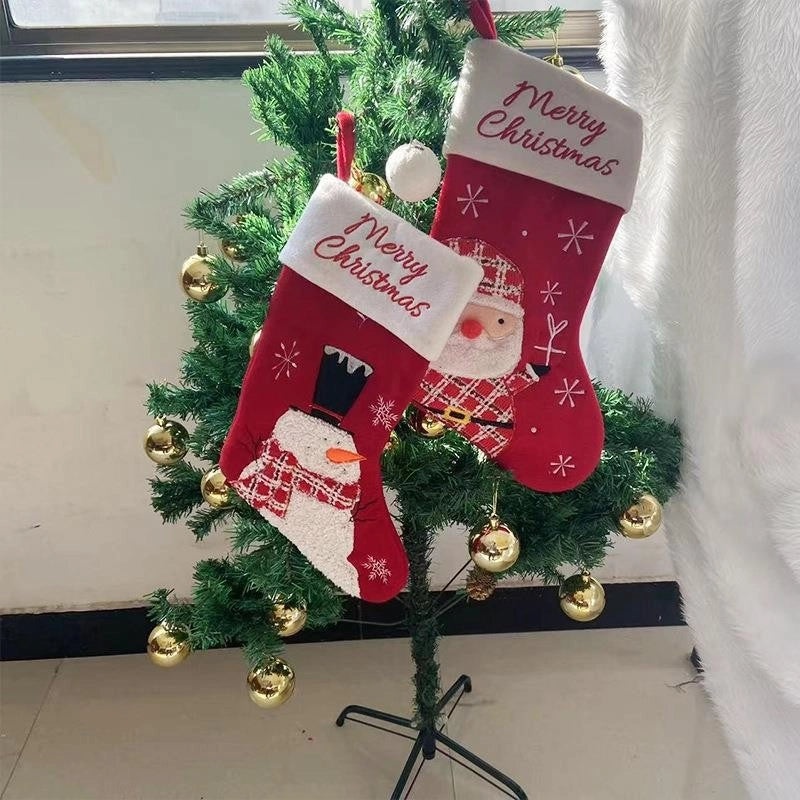 Christmas Snowman Stocking Hanging Ornament | Christmas Decorations