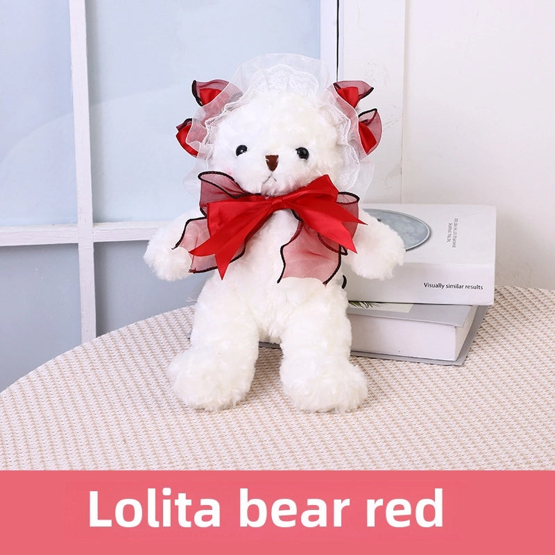 Lolita Bear Plush Doll Rose Velvet Ragdoll Cute Girl Toy Gift Soft Stuffed Animal|Plush Toys & Stuffed Animals
