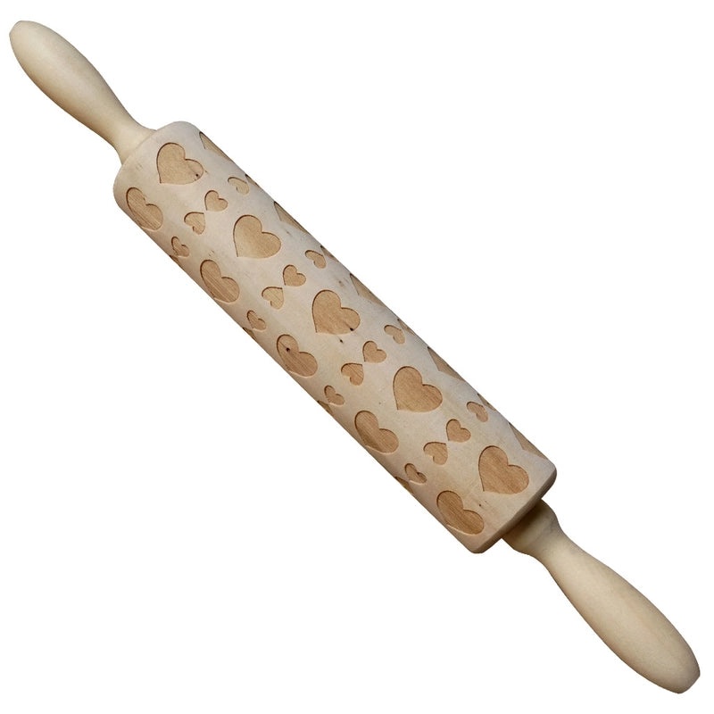 Christmas Elk Cartoon Rolling Pin Ethnic Style Theaceae Muhe | Kitchen Utensils & Baking Tools