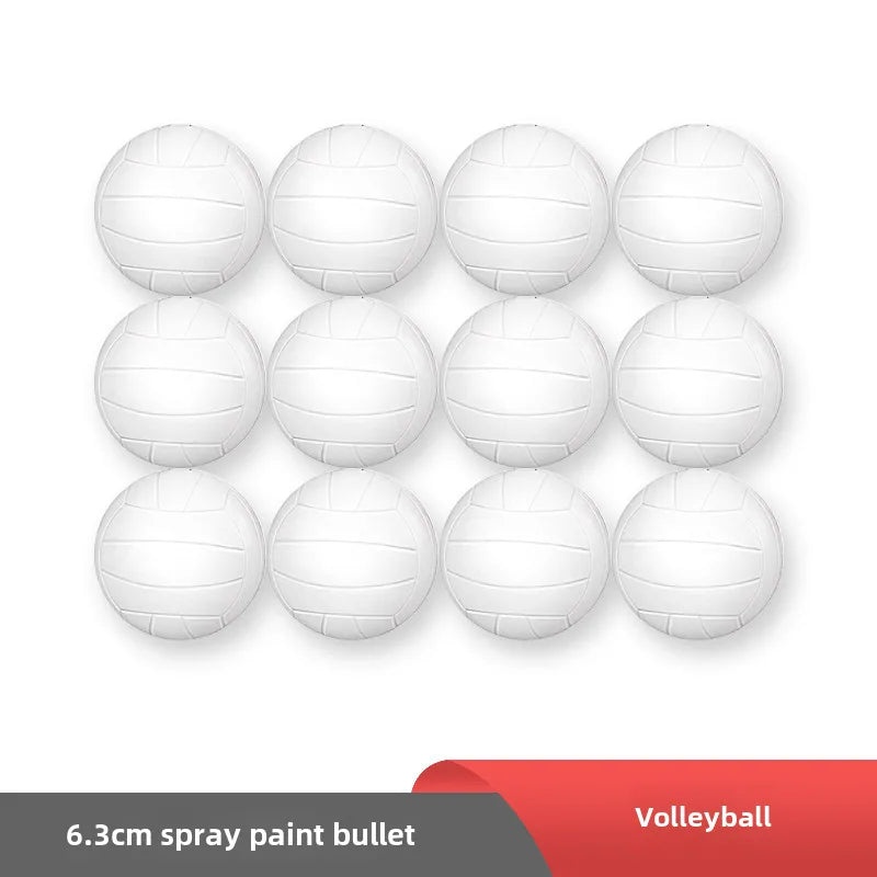 6.3cm Foam Decompression Ball PU Sponge Softball Basketball Rugby Volleyball for Kids|Sports & Outdoor Toys