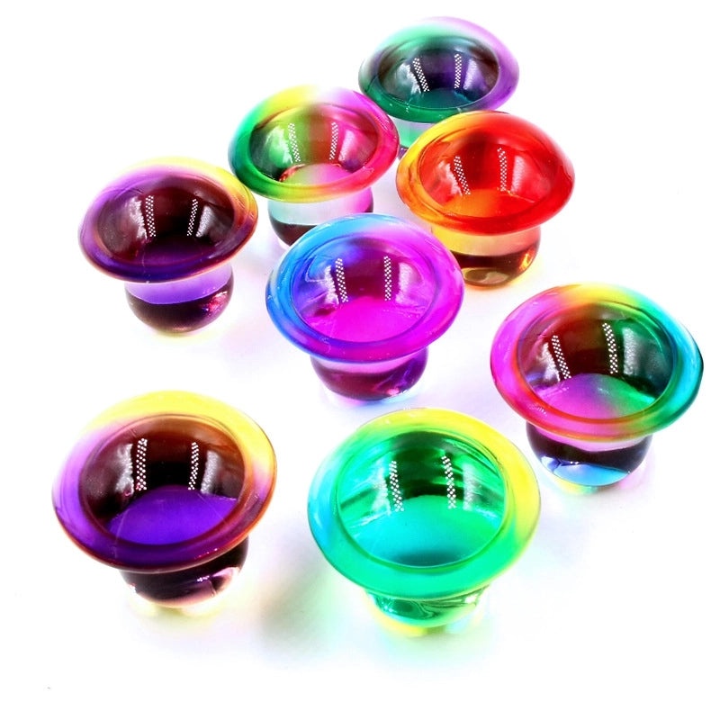 Charming 2-inch Crystal Engraved Mushroom Figurine for Home Decor and Crafts|Home Decoration