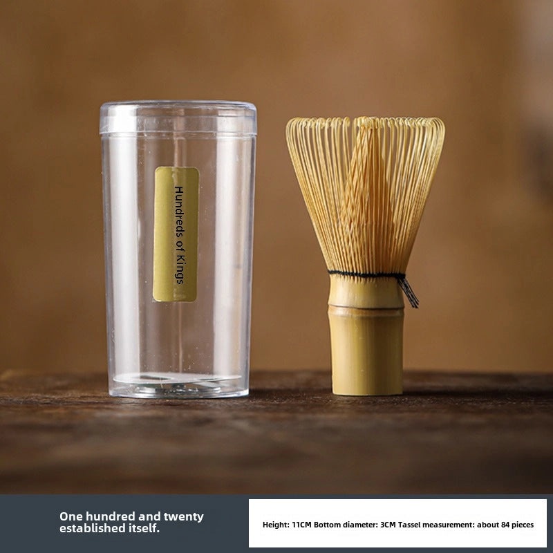 Japanese-style Matcha Bamboo Tea Ceremony Set with Stirring Brush and Wipe | Tea Accessories