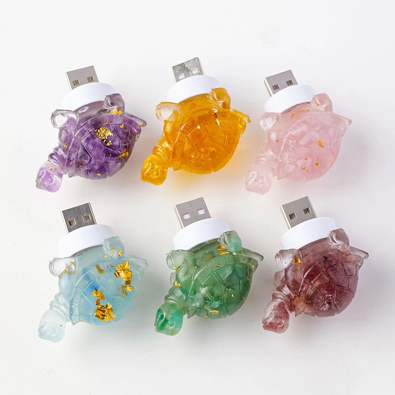 Minimalist Tortoise Crystal Night Light Ornament|Home Decor & Lighting