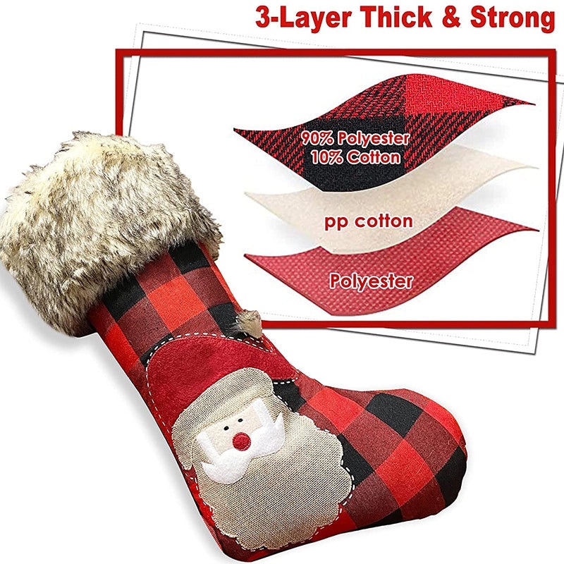 Christmas Red Santa Candy Gift Bag Home Decoration Christmas Stocking Pendant|Holiday Decorations