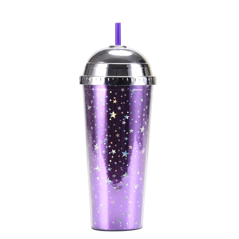 24oz Leopard Print Color Changing Semicircle Lid Large Capacity Portable Plastic Tumbler | Drinkware & Tumblers