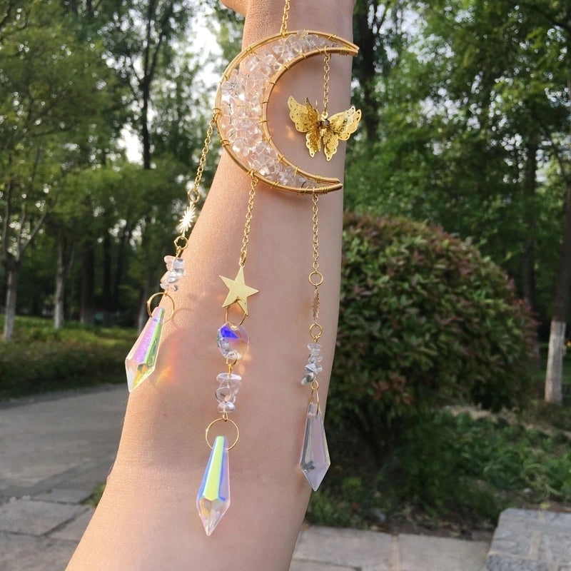 Vintage Star and Moon Metal Wind Chime | Home Decor & Garden Accessories