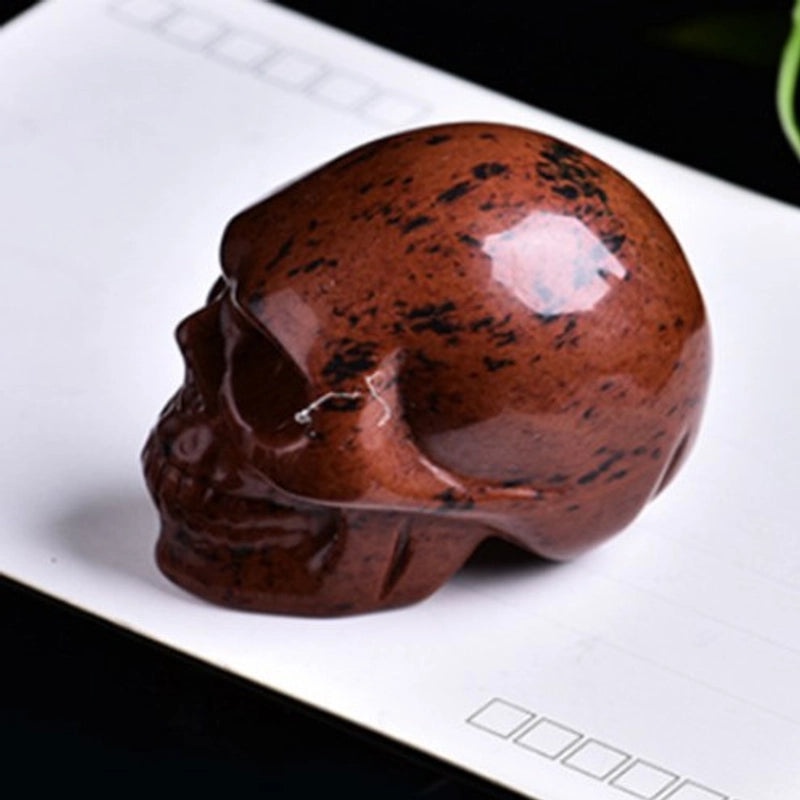 Minimalist Halloween Skull Gem Crystal Ornaments | Halloween Decorations