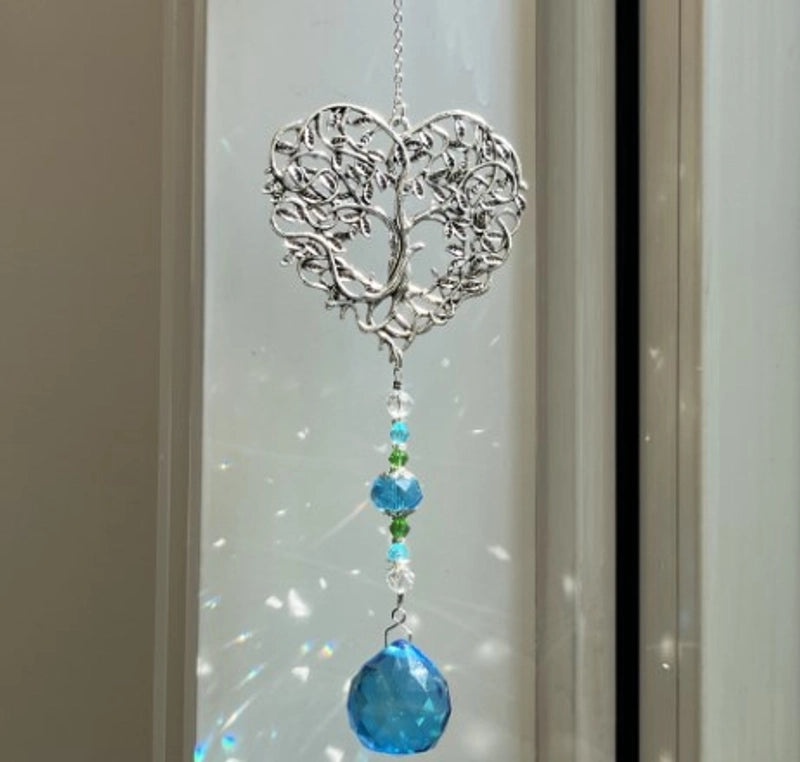 Vintage Christmas Tree Heart Crystal Wall Art Minimalist Artificial Decoration|Home Decor