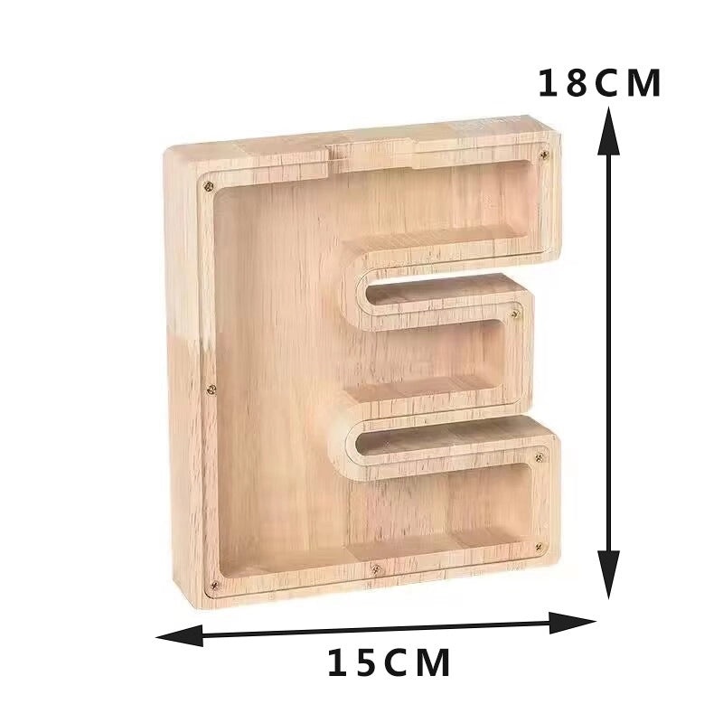 Piggy Bank Wooden Letter Toy for Kids | Educational Wooden Toys