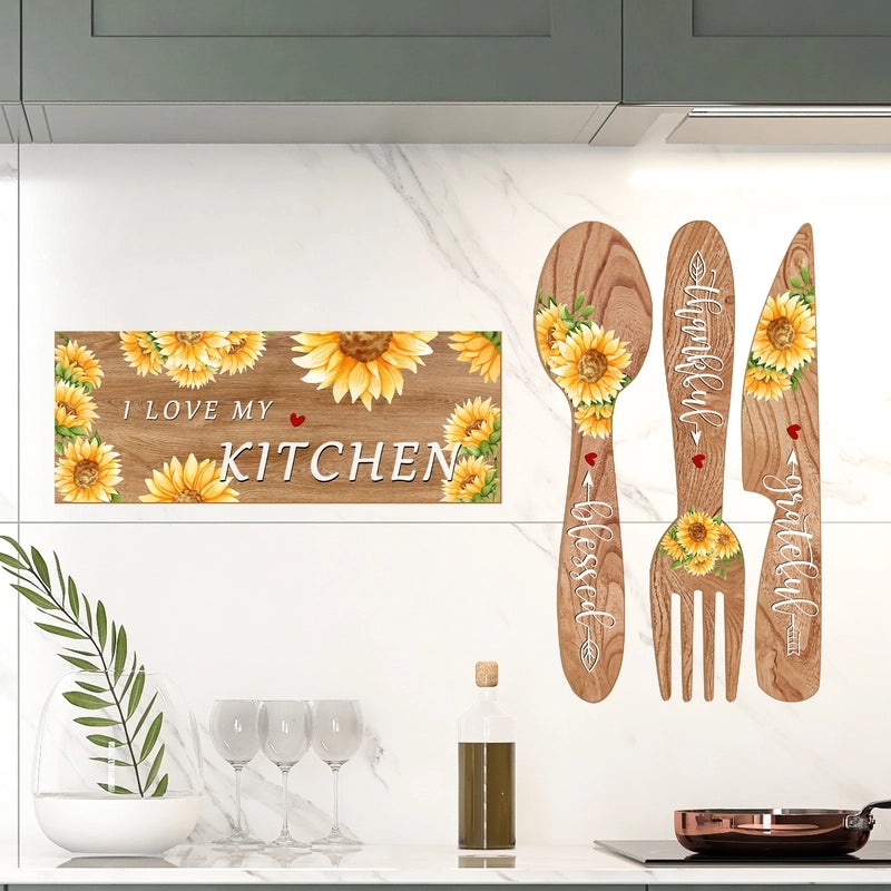 Charming Letter Flower PVC Wall Decals for Windows | Home Decor & Wall Stickers