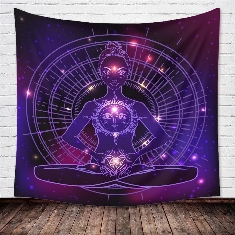 India Buddha Yoga Wall Hanging Tapestry | Home Decor