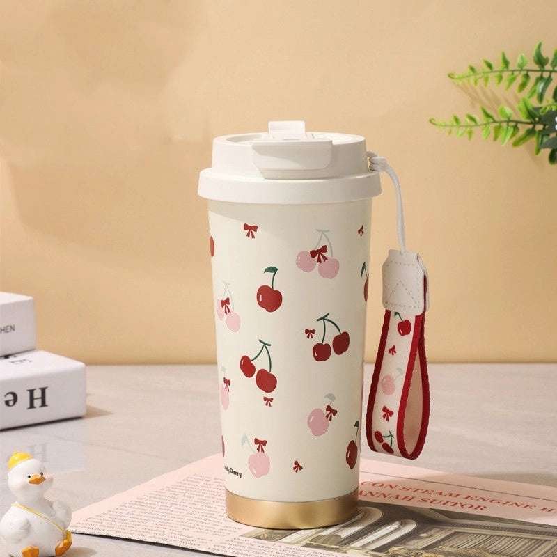 Stylish Floral Design 304 & 316 Stainless Steel Insulated Thermos Bottle 1 Piece|Drinkware & Tumblers