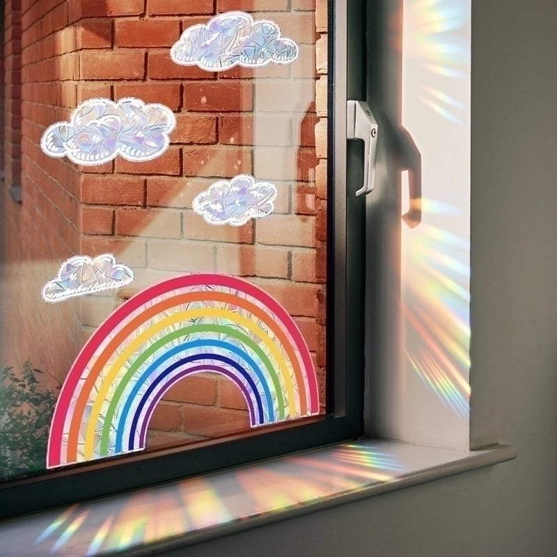Adorable Rainbow PVC Wall Decal for Kids Room Decor|Home Decoration