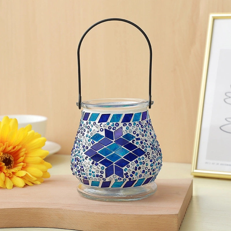 Handcrafted Painted Clay Geometric Glass Seed Beads | Handmade Jewelry Accessories