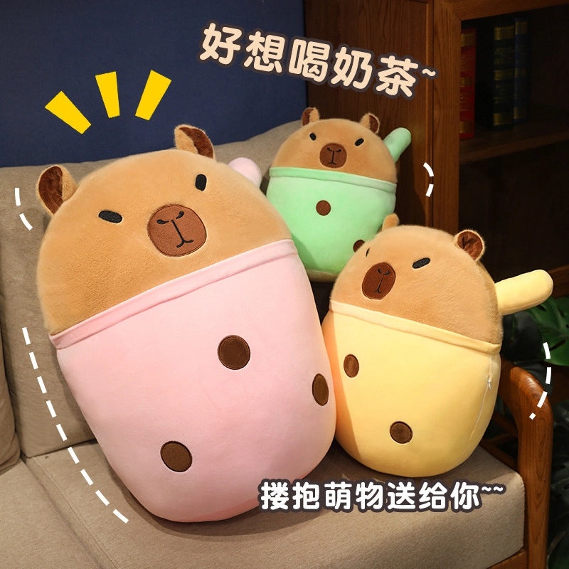 Milk Tea Capybara Plush Doll Soft Rag Doll Kids Birthday Gift|Toys & Games Plush Toys