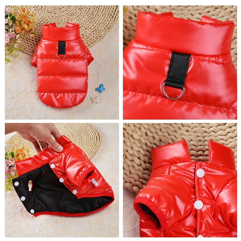 Warm Cotton-Padded Autumn Winter Dog Jacket Small Pet Clothes Disposable Cotton Coat|Pet Apparel