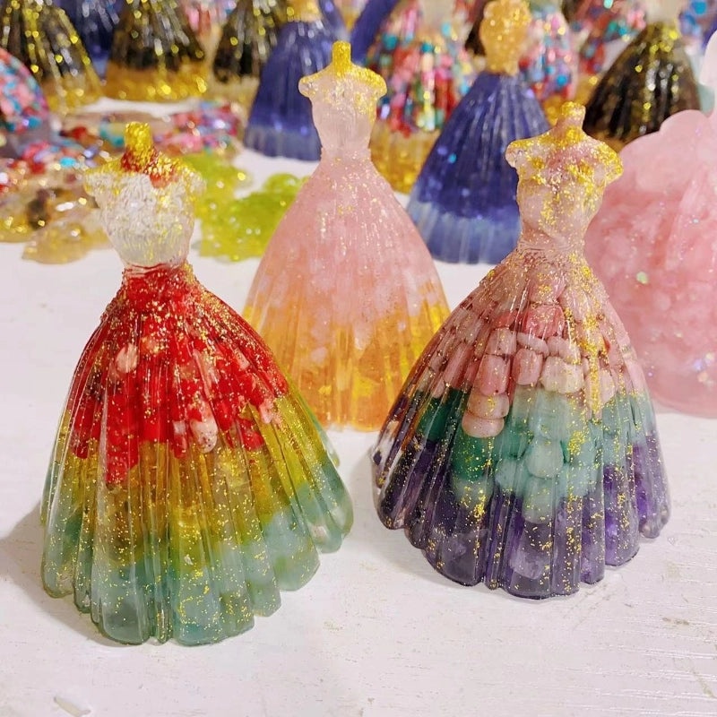 Minimalist Geometric Resin Crystal Ornaments Elegant Romantic Artificial Home Decor|Home Decor