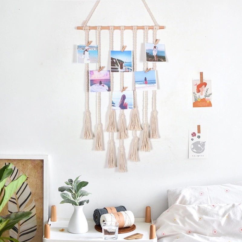 Handcrafted Tassel Woven Tapestry Wall Hanging for Modern Home and B&B Decoration|Home Decor & Wall Art